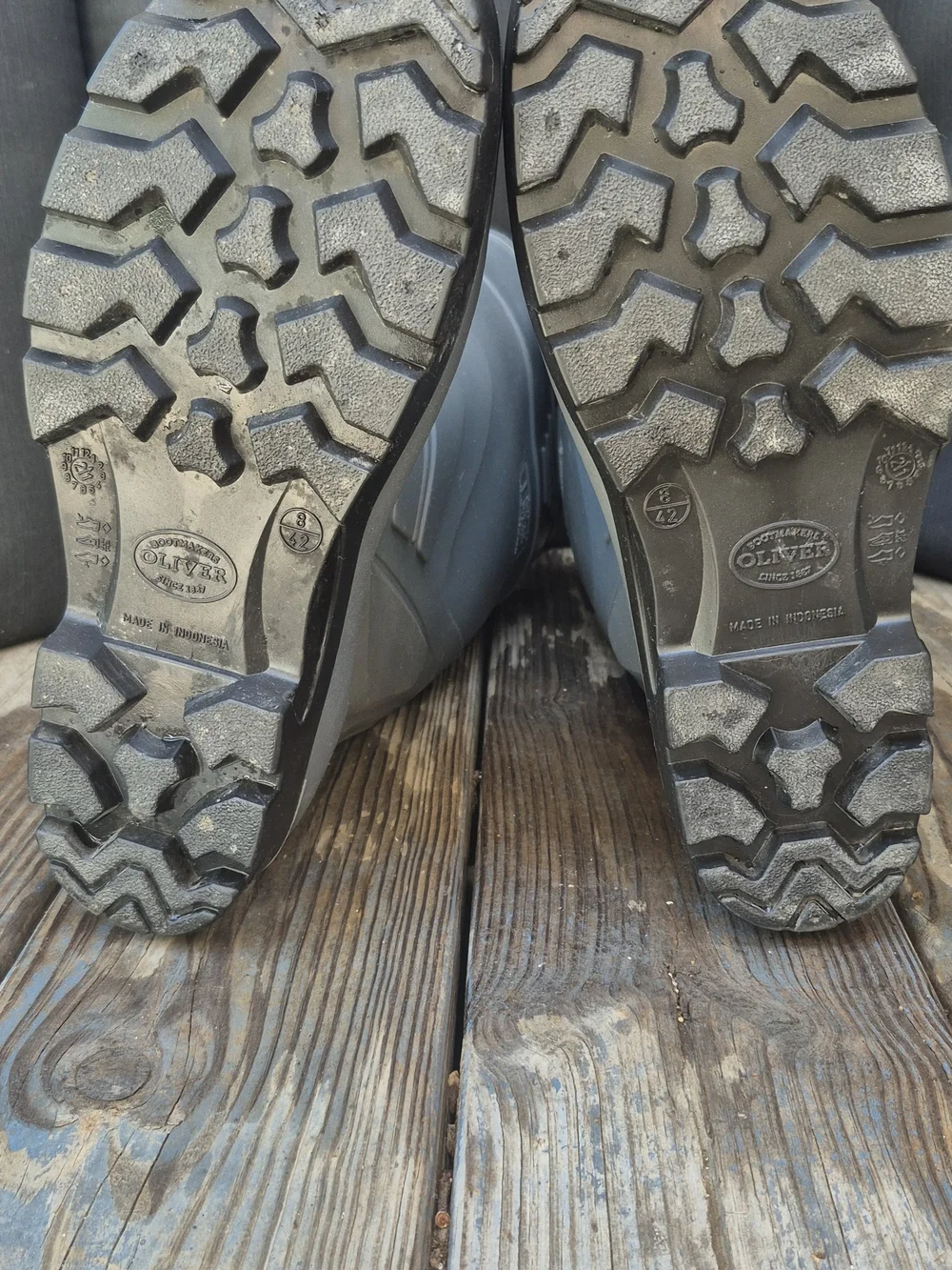 Oliver Gray Rubber Work Boot size 8